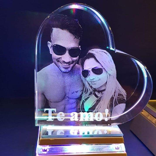 CORAZÓN PEQUEÑO - INCLUYE BASE LUMINOSA